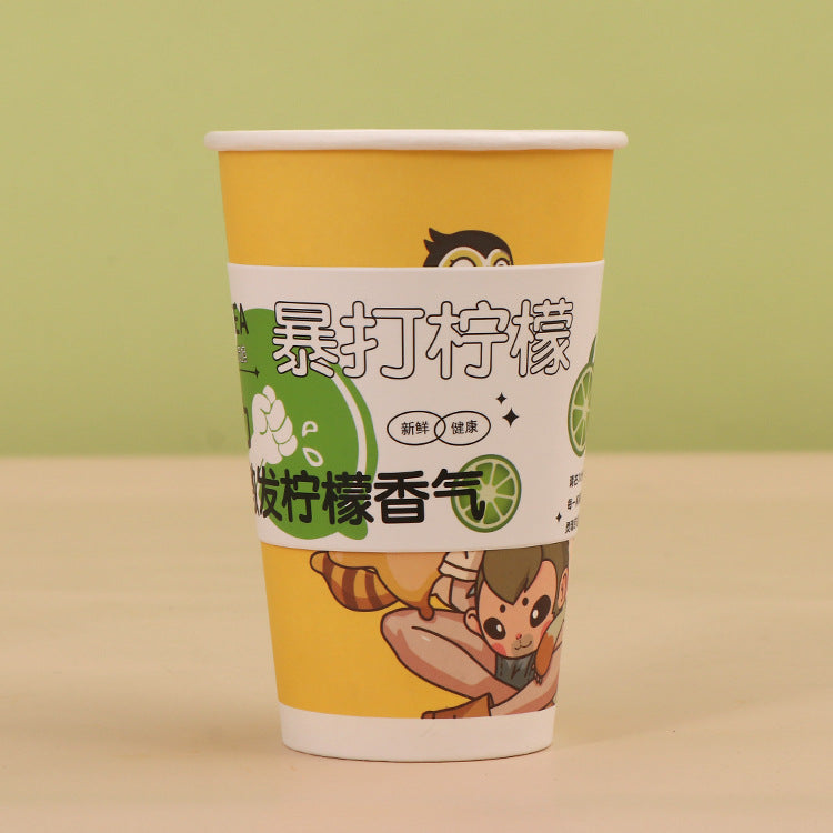 Custom Printed Paper Coffee Cup Sleeves Holder for Protective Hot and Cold Insulation