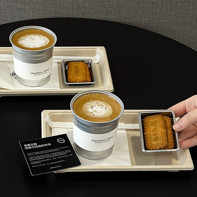 Custom Logo Disposable Aluminum Coffee Cups