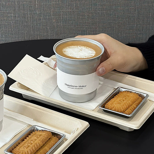 Custom Logo Disposable Aluminum Coffee Cups