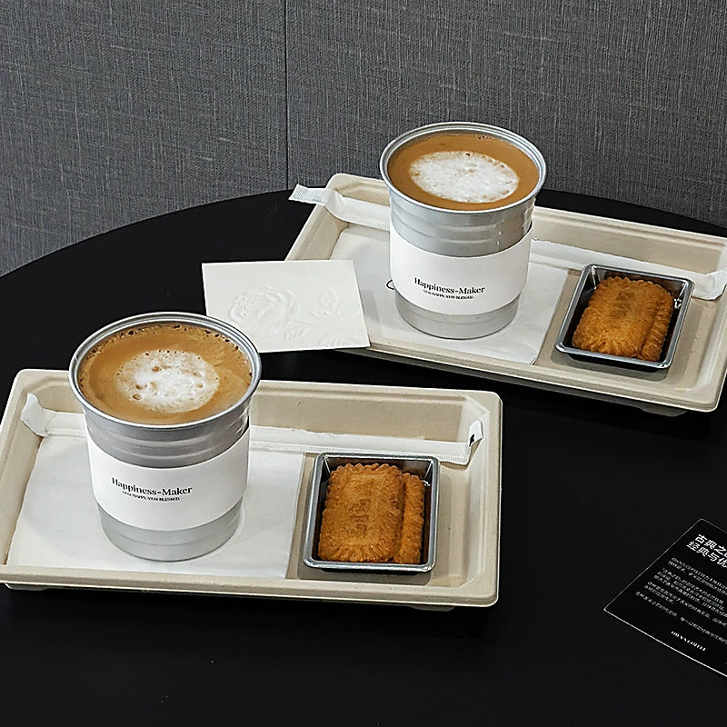 Custom Logo Disposable Aluminum Coffee Cups