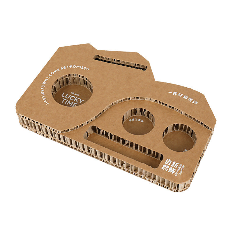 Custom Honeycomb Paper Coffee Drink Tray for Exhibitions & Tastings