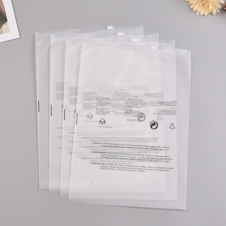 Custom T-Shirt Bags Frosted Zipper Packaging Bags for Clothing Resealable Poly Plastic Apparel Merchandise Bags with Slider Closure for Shipping Clothes Shirt
