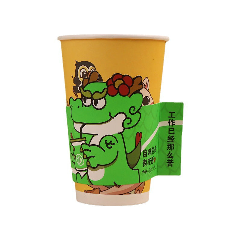 Custom Printed Paper Coffee Cup Sleeves Holder for Protective Hot and Cold Insulation