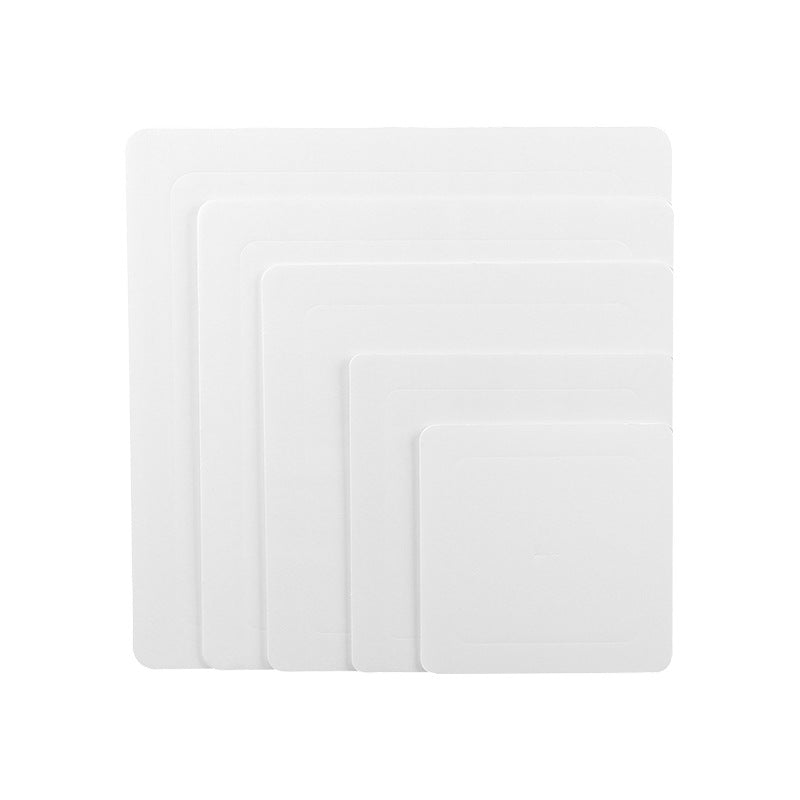 White Square Cake Boards Grease Proof - 4", 6", 8", 10", 12" Square 100 Packs