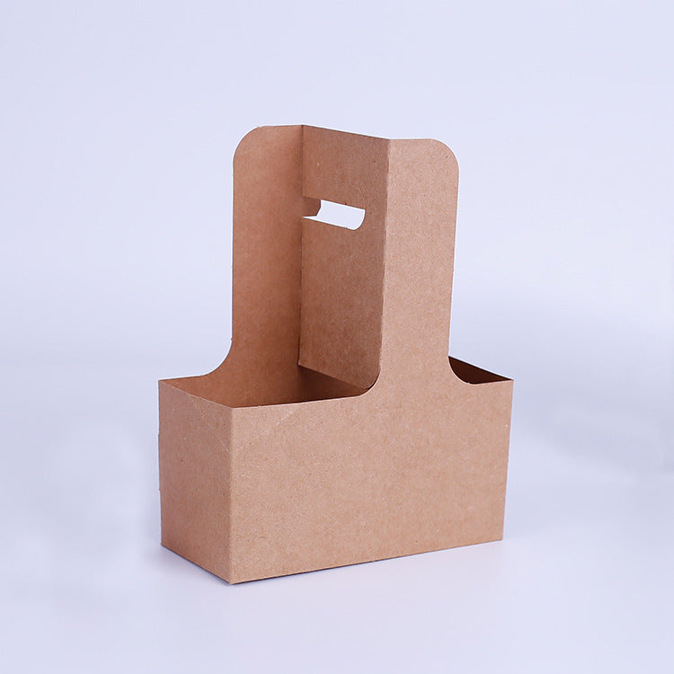 Paper Cardboard Coffee to Go Carrier Holder Disposable Coffee Tray for Hot Drink 100 Packs