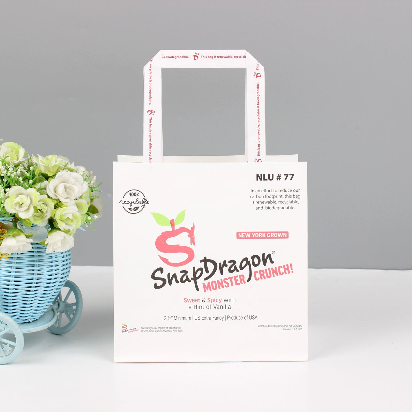 Custom Folded Handle Kraft Paper